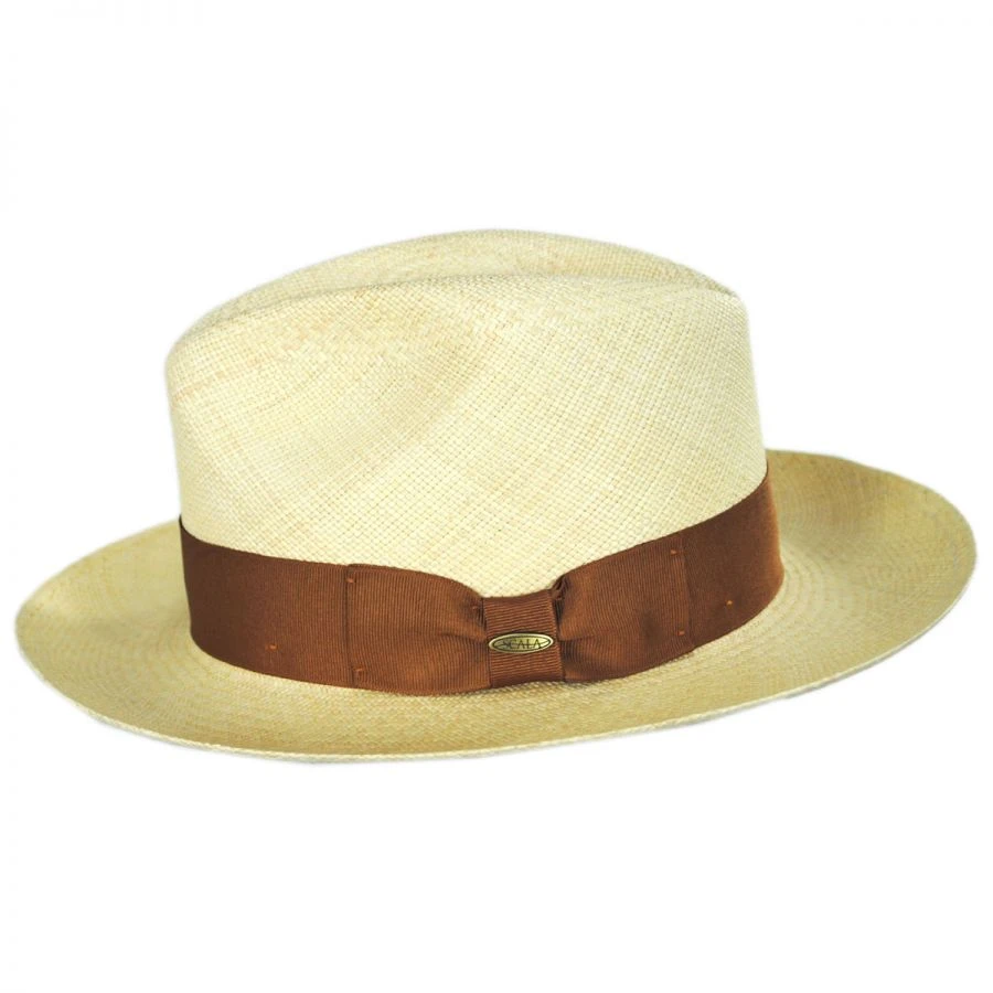 Scala Safari Grade 8 Panama Straw Fedora Hat 4 Scala Safari Grade 8 Panama Straw Fedora Hat - Image 2