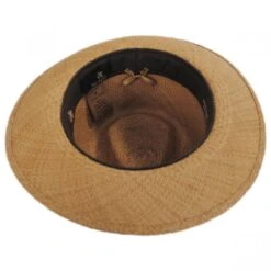 San Juliette Panama Straw Fedora Hat -Fashion Hat Discount Store 324298