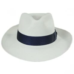 Santorini Panama Straw Fedora Hat