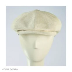 Linen Newsboy Cap