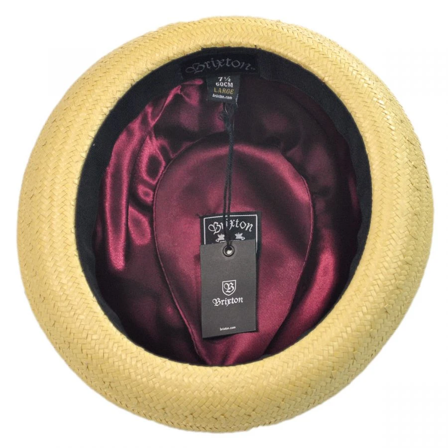 Castor Toyo Straw Fedora Hat 5 Castor Toyo Straw Fedora Hat - Image 3