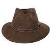 Leather Band Wool Felt Fedora Hat -Fashion Hat Discount Store 342425
