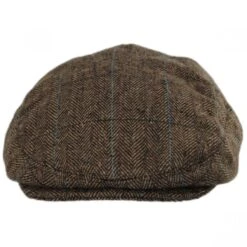 Gibson Herringbone Plaid Wool Blend Ivy Cap