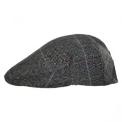 Regent Herringbone Plaid Wool Blend Ivy Cap -Fashion Hat Discount Store 343952