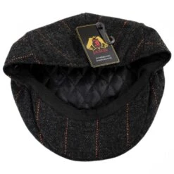 Negroni Herringbone Plaid Wool Blend Ivy Cap -Fashion Hat Discount Store 344000