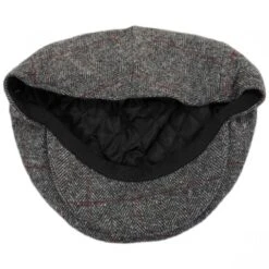 Cosmo Herringbone Plaid Wool Blend Ivy Cap -Fashion Hat Discount Store 344180