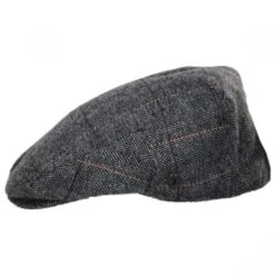 Vesper Herringbone Plaid Wool Blend Ivy Cap -Fashion Hat Discount Store 344222