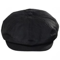 British Millerain Wax Cotton Newsboy Cap