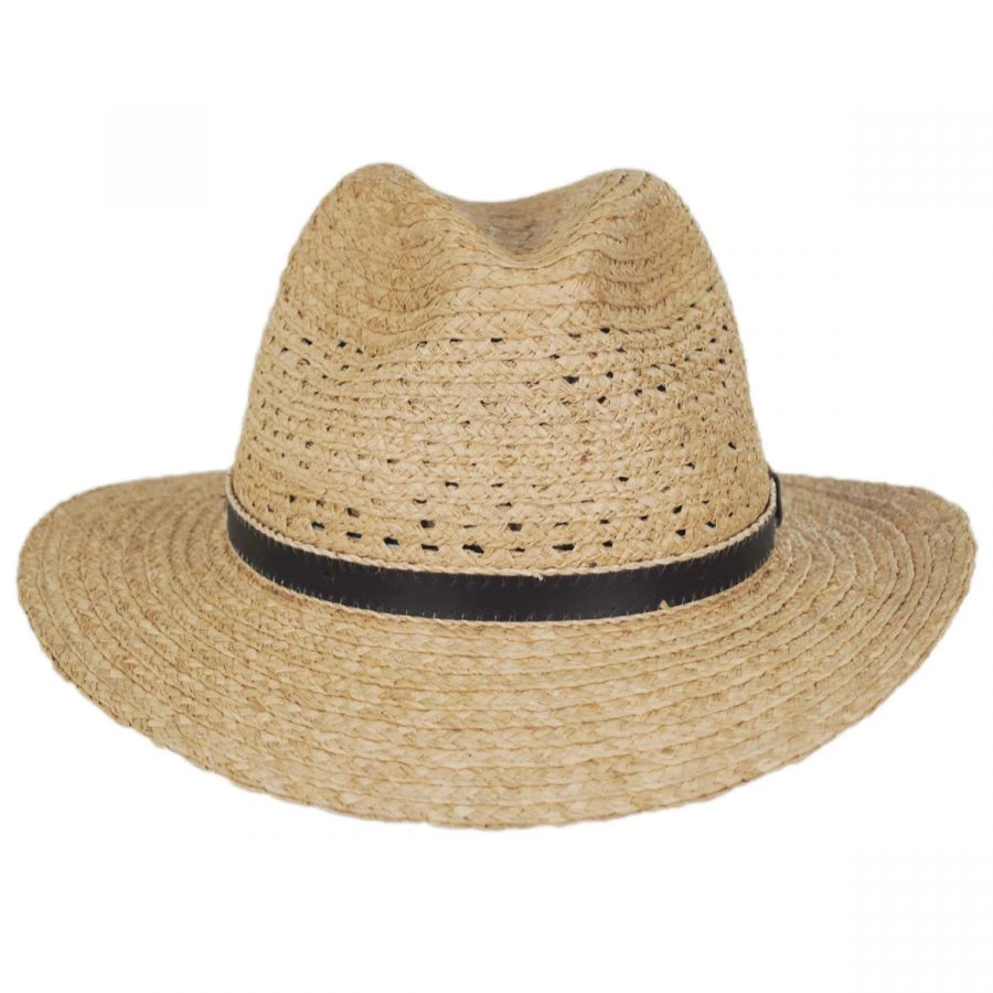Tommy Bahama Inagua Raffia Straw Safari Fedora Hat 3 Tommy Bahama Inagua Raffia Straw Safari Fedora Hat
