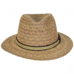 Tommy Bahama Navagio Raffia Straw Safari Fedora Hat