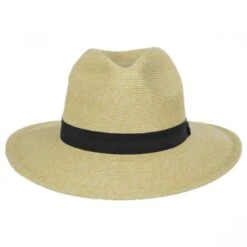 Scala Slider Toyo Straw Safari Fedora Hat