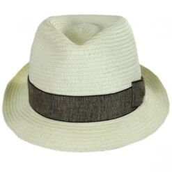Luigi Toyo Straw Fedora Hat