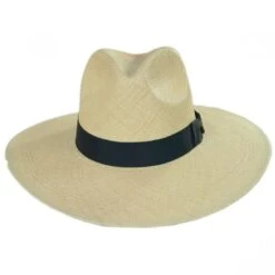 Stetson Naturalist Wide Brim Panama Straw Fedora Hat