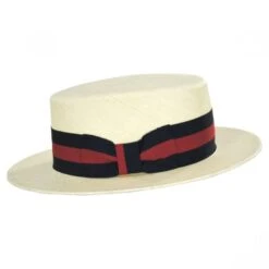 Panama Straw Skimmer Hat -Fashion Hat Discount Store 364660