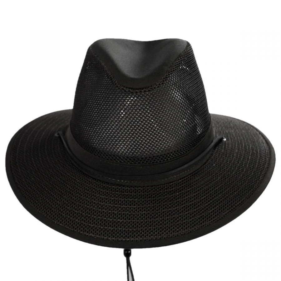 Packable Mesh Aussie Fedora Hat 3 Packable Mesh Aussie Fedora Hat