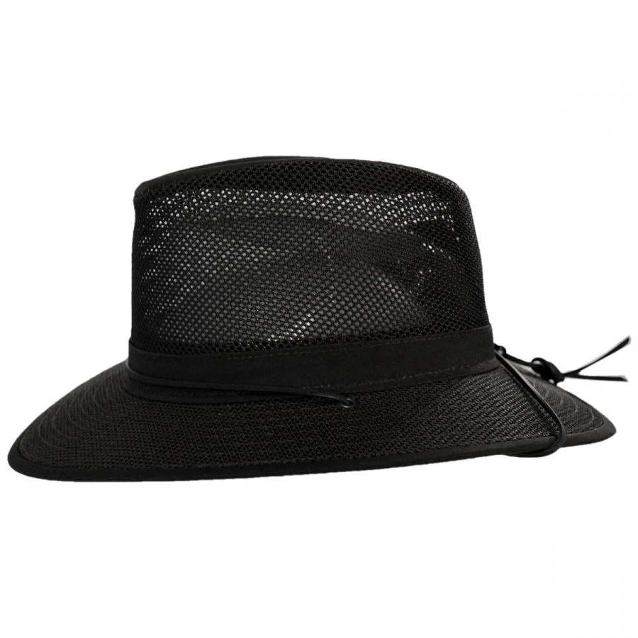 Packable Mesh Aussie Fedora Hat 4 Packable Mesh Aussie Fedora Hat - Image 2