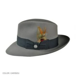 Stetson Pinnacle Beaver Fur Felt Fedora Hat -Fashion Hat Discount Store 375993