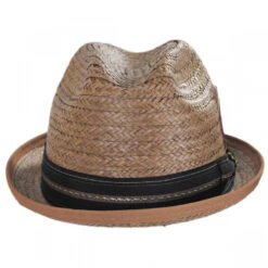 Coconut Straw Stingy Fedora Hat
