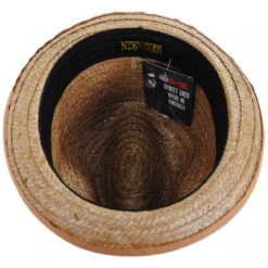 Coconut Straw Stingy Fedora Hat -Fashion Hat Discount Store 379718