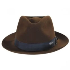 Cassatt Reversible Band Fur Felt Fedora Hat