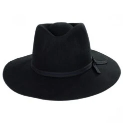 Joanna Packable Wool Felt Fedora Hat - Black