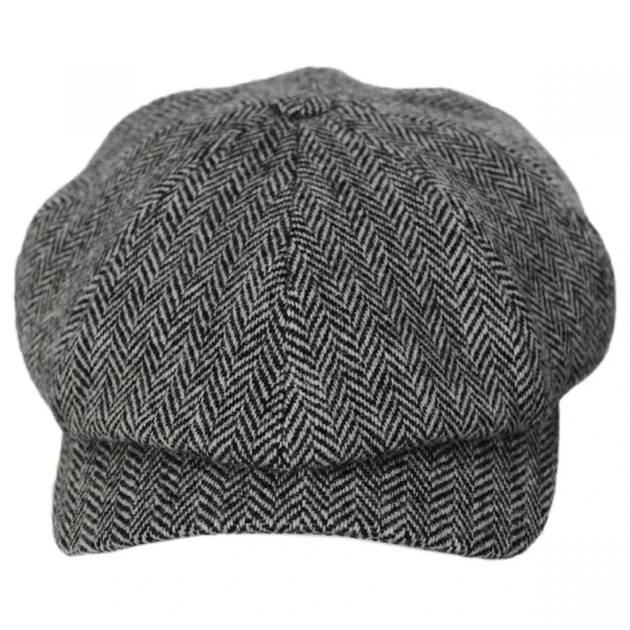 Classic Shetland Wool Herringbone Newsboy Cap 3 Classic Shetland Wool Herringbone Newsboy Cap