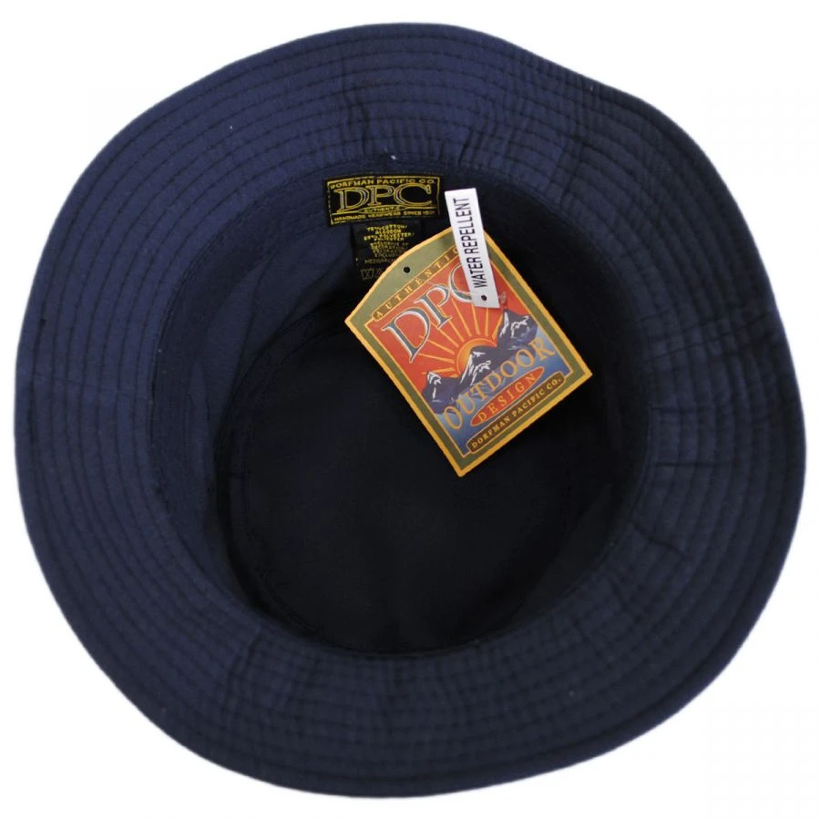 Poplin Cotton Blend Rain Bucket Hat 5 Poplin Cotton Blend Rain Bucket Hat - Image 3