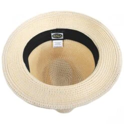 Scala Summerville Polybraid Fedora Hat -Fashion Hat Discount Store 393401