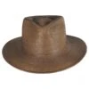 Marcos Palm Straw Fedora Hat - Toffee
