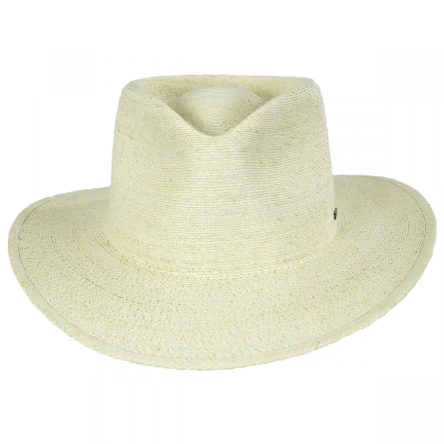 Marcos Palm Straw Fedora Hat - Natural 3 Marcos Palm Straw Fedora Hat - Natural