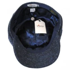 Magee Tweed Lambswool Newsboy Cap - Navy Blue -Fashion Hat Discount Store 401397