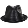Lambskin Leather Fedora Hat -Fashion Hat Discount Store 401615