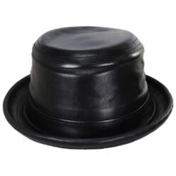 Lambskin Leather Bucket Hat