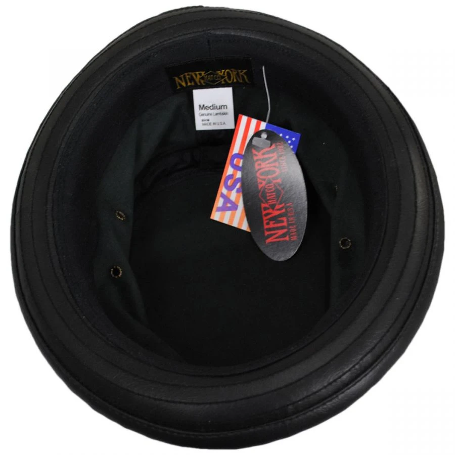 Lambskin Leather Bucket Hat 5 Lambskin Leather Bucket Hat - Image 3