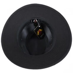 Cotton Safari Fedora Hat - Black -Fashion Hat Discount Store 402141