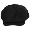 Leather Newsboy Cap - Black
