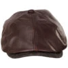Leather Suede Newsboy Cap