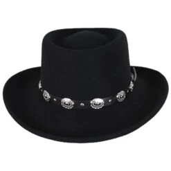 Crossfire Wool Felt Gambler Hat