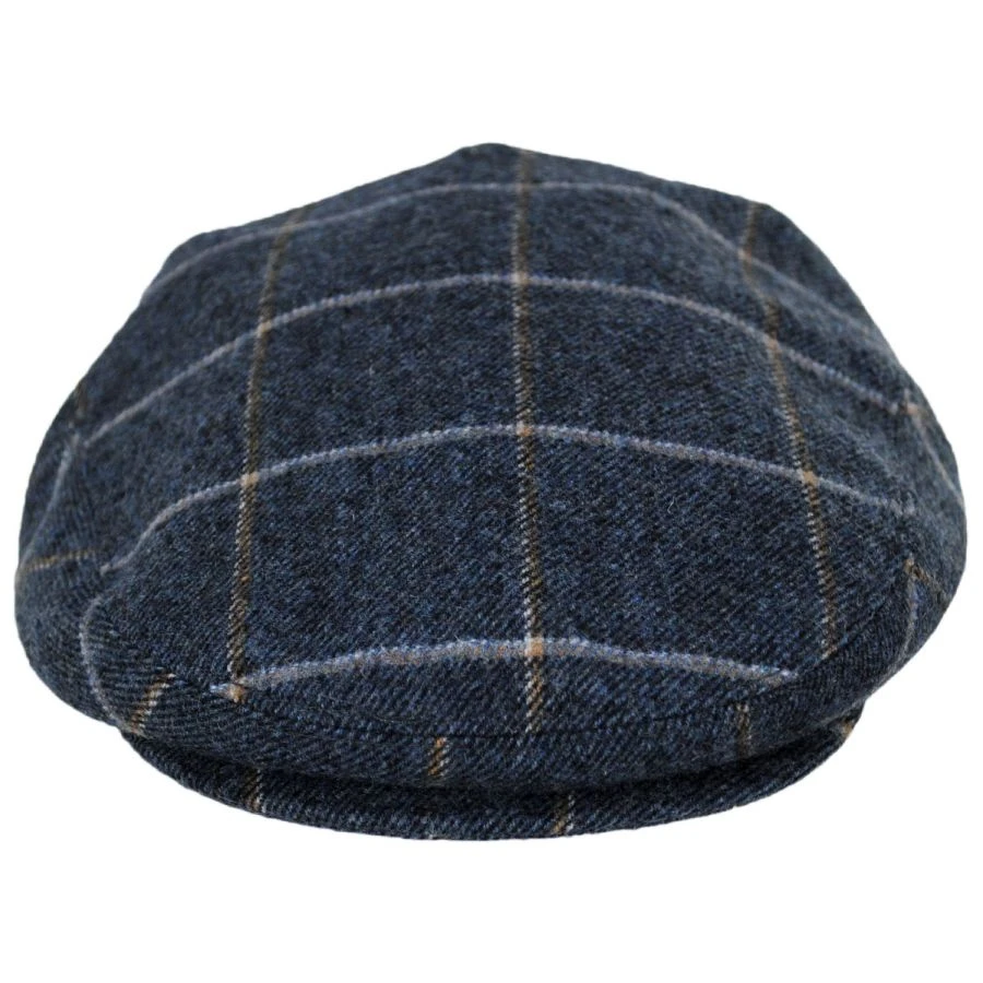 Gaslamp Windowpane Plaid Wool Blend Ivy Cap 3 Gaslamp Windowpane Plaid Wool Blend Ivy Cap