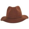 Wesley Wool Felt Floppy Fedora Hat - Caramel