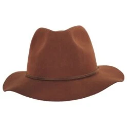 Wesley Wool Felt Floppy Fedora Hat - Caramel