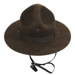 Scala Wool Campaign Hat With Adjustable Chin Strap
