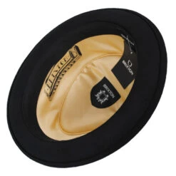 Stout Wool Felt Diamond Crown Fedora Hat -Fashion Hat Discount Store 410060