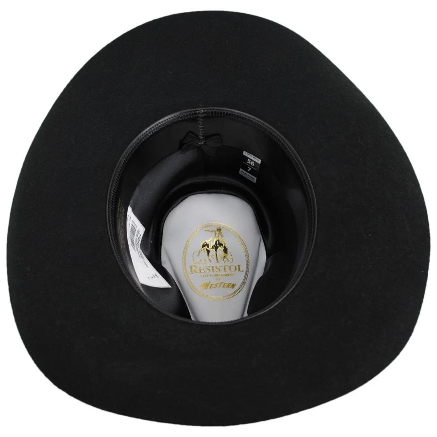 RESISTOL Briscoe Wool Felt Western Hat 5 RESISTOL Briscoe Wool Felt Western Hat - Image 3