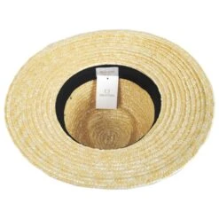 Joanna Petite Brim Wheat Straw Fedora Hat - Honey -Fashion Hat Discount Store 413249