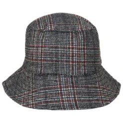 Scala Morelia Plaid Wool Blend Bucket Hat
