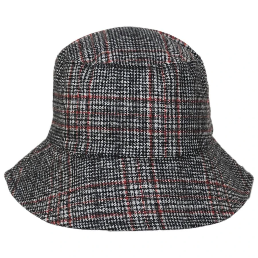 Scala Morelia Plaid Wool Blend Bucket Hat 3 Scala Morelia Plaid Wool Blend Bucket Hat
