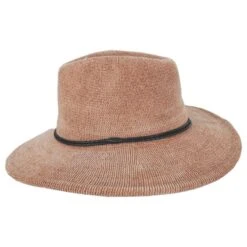 Scala Celaya Knit Chenille Safari Fedora Hat -Fashion Hat Discount Store 418922