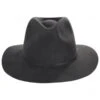 Wesley Packable Wool Felt Fedora Hat - Blackwash -Fashion Hat Discount Store 419753