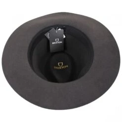 Wesley Packable Wool Felt Fedora Hat - Blackwash -Fashion Hat Discount Store 419759